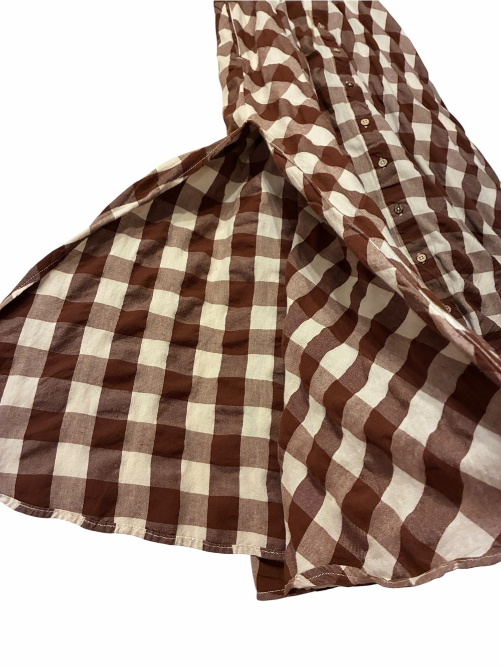 Free People Via Gingham Cotton Seersucker Sundress Sz XS - Picture 6 of 12